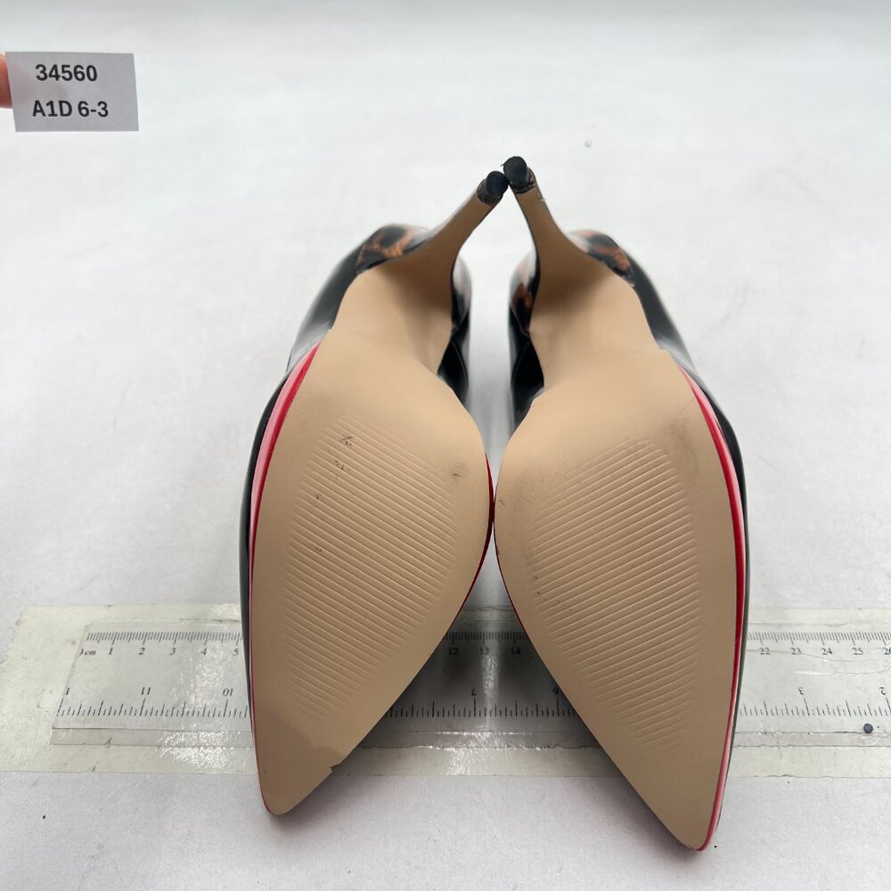 FSJ Black Classic Stiletto Heels Platform Pumps Pointed Toe Formal Shoes Office - Picture 6 of 7